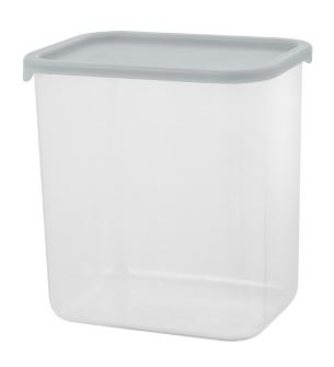 Банка для сыпучих продуктов Sugar&Spice Vanilla прямоуг,1,5л  с гибкой крышкой трюфель